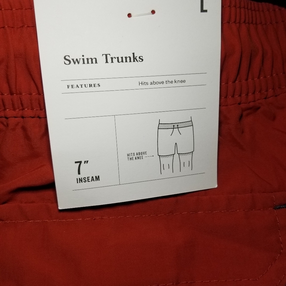 NWT MENS SWIM TRUNKS SHORTS SPORTS BEACH SIZE LARGE - Picture 3 of 3